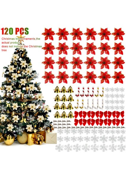 Ev Noel Dekorasyon B Için 120 Adet / Takım Noel Ağacı Asılı Süsleme (Yurt Dışından)