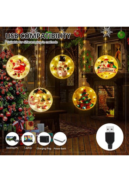 Kapalı Windows Yatak Odası Parti Süslemeleri Için Noel Dize Işıkları (Yurt Dışından) fırsatları