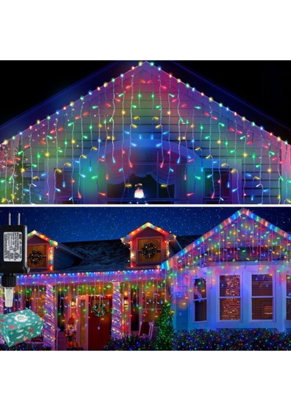 LED Icicle Noel Işıkları Açık Noel Ağacı Işıkları Ab Tak (Yurt Dışından)