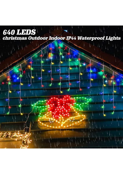 LED Icicle Noel Işıkları Açık Noel Ağacı Işıkları Ab Tak (Yurt Dışından)
