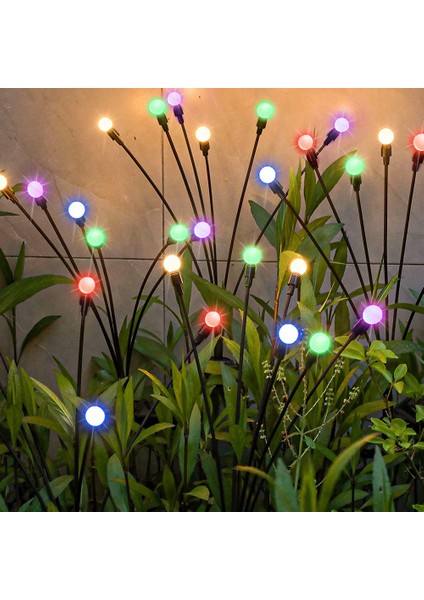 Adet LED Firefly Solar Işıklar Çim ve Topraklama Fişi Bahçe Aydınlatması (Yurt Dışından) modelleri