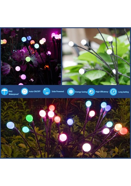 Adet LED Firefly Solar Işıklar Çim ve Topraklama Fişi Bahçe Aydınlatması (Yurt Dışından) indirimleri