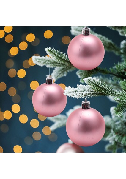 Pcs Noel Topu Süsleri Noel Ağacı Süslemeleri Topları, Pembe (Yurt Dışından) fırsatları