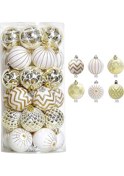30PCS Noel Topları, Noel Ağaçları Dekorasyonu (Yurt Dışından) modelleri