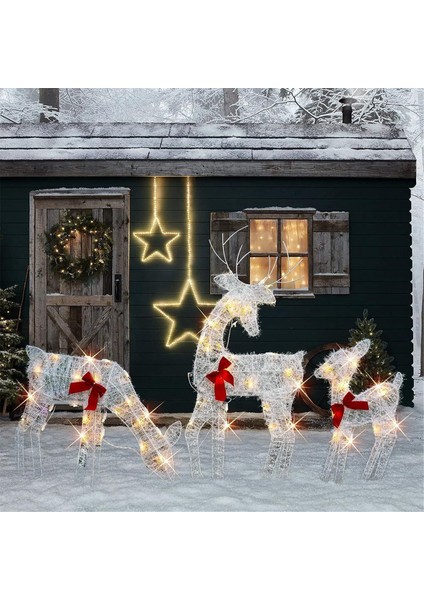 Işıklı Noel 2d Ren Geyiği Süslemeleri, Işıklı, Bebek Geyik (Yurt Dışından) indirimleri