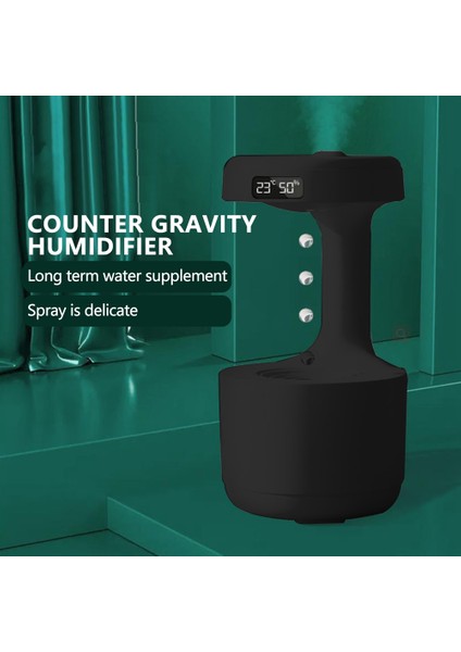 800ML Hava Nemlendirici LED Ekran Soğuk Mist Maker B (Yurt Dışından)