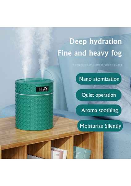 Ev Mist Maker A Için 600ML Çift Meme USB Yağ Difüzörü Sıcak Işık (Yurt Dışından)