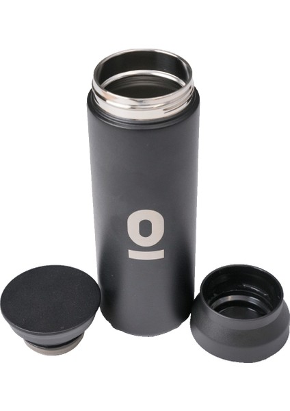 Paslanmaz Çelik Uzun Siyah Termos 500ML No:35