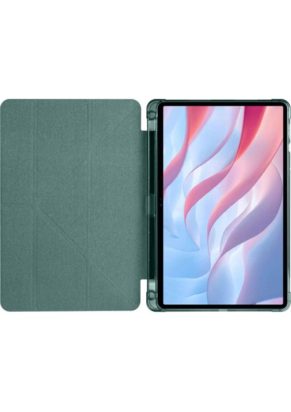 Casestreet Huawei Honor X8 Pro 11.5' Kılıf Standlı Katlanabilir Pu Silikon Tf1 Mavi