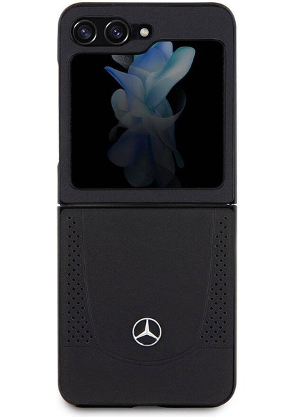 Galaxy Z Flip 5 Kılıf Mercedes-Benz Orjinal Lisanslı Metal Yıldız Logolu Urban Deri Kapak Siyah fiyatları