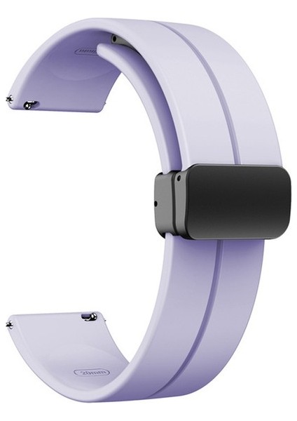 Casestreet Kalenji CW900HR Kordon Silikon Mıknatıslı Ayarlanabilir HS19 Lila