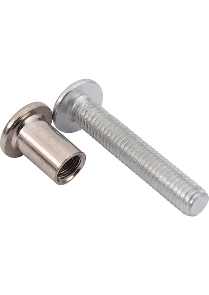 Mobilya 6X35MM Çapraz Havşa Vida Cıvata Somunları 30 Takım (Yurt Dışından)