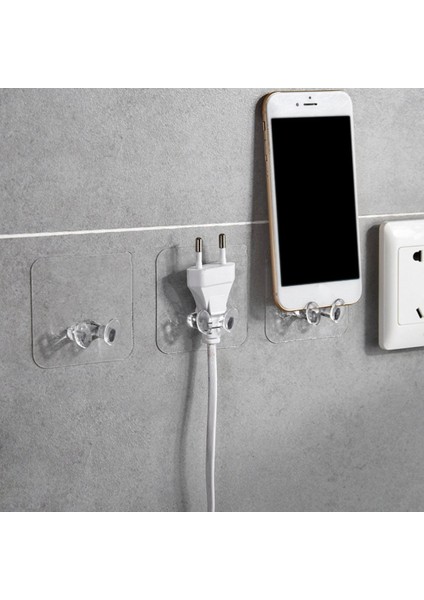 Güçlü Sorunsuz Elektrik Fişi Kanca Şeffaf Yapışkanlı Güç Kablosu Soketi (Yurt Dışından) fırsatları