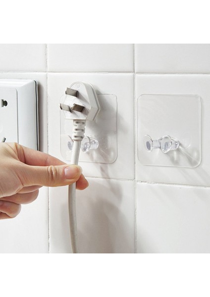 Güçlü Sorunsuz Elektrik Fişi Kanca Şeffaf Yapışkanlı Güç Kablosu Soketi (Yurt Dışından) indirimleri