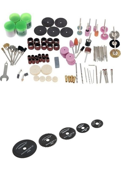 Adet Metal Hss Daire Testere Bıçağı Seti Kesme Diskleri ve 105 Adet Döner Elektrikli Matkap Taşlama Zımpara Parlatma Disk Tekerlek (Yurt Dışından) fiyatları