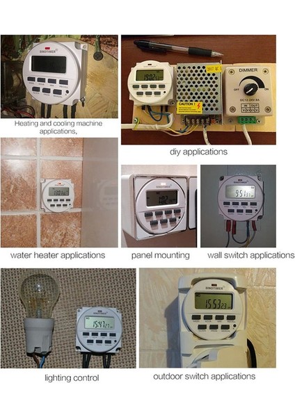 5V 12V 24V 110V 220V Dijital 7 Gün Haftalık Programlanabilir R Anahtarı (Yurt Dışından) indirimleri