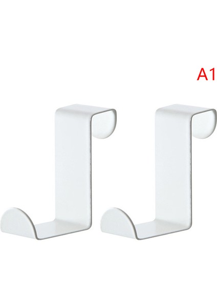 2 Adet S-Şekil Dolap Kapı Kanca Paslanmaz Çelik Askı Anahtar Depolama Kanca Yumruksuz Ev Mutfak Banyo Kapısı Arka Organizatör (Yurt Dışından)