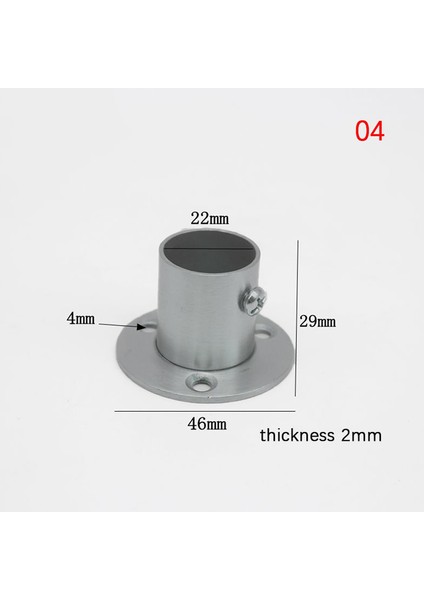 Paslanmaz Çelik Flanşlı Koltuk Dolap Perde Kumaş Çubuk Yuvarlak Boru Koltuklar Braketi Güneş Işığı Süper Mağaza (Yurt Dışından) fiyatları