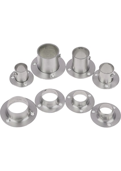 Paslanmaz Çelik Flanşlı Koltuk Dolap Perde Kumaş Çubuk Yuvarlak Boru Koltuklar Braketi Güneş Işığı Süper Mağaza (Yurt Dışından) fırsatları