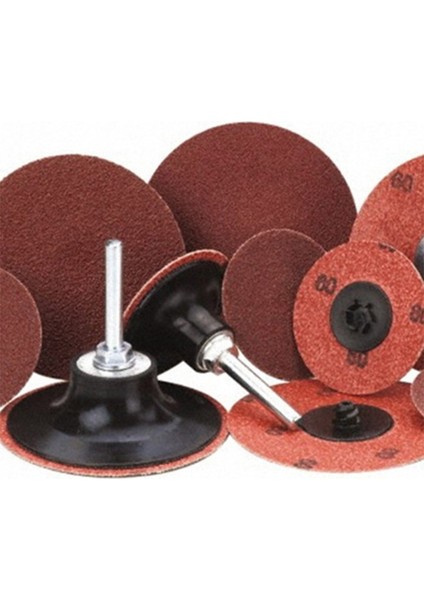 100 Adet Zımpara Diski Roloc 50MM 40 60 80 120 Grit Zımpara Kağıdı Disk Taşlama Aşındırıcı Döner Aletler Aksesuarları (Yurt Dışından)