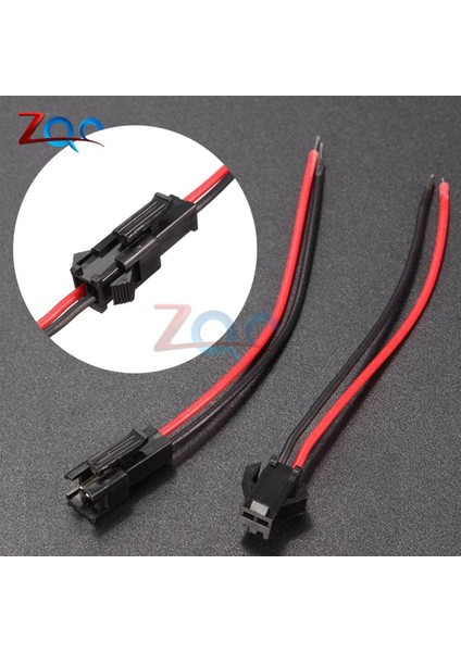 10PAIRS 15CM Uzun Jst Sm 2pins Fiş 5 Adet Erkek ve 5 Adet Dişi Kablo Konnektörü (Yurt Dışından)