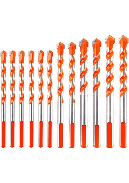 12 Adet Çok Fonksiyonlu Delme Matkap Ucu Seti Karbür Ipuçları Büküm Matkap Ucu Duvar Aynası Metal Kiremit Ahşap Mermer Cam (Yurt Dışından)