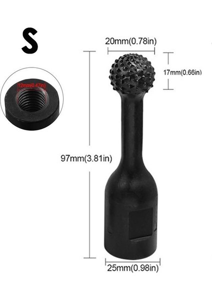 Açı Öğütücü Parlatma Matkap Uçları Taşlama Kafası Küresel 12 cm Ahşap Zımpara Oyma Aletler (Yurt Dışından) fiyatları