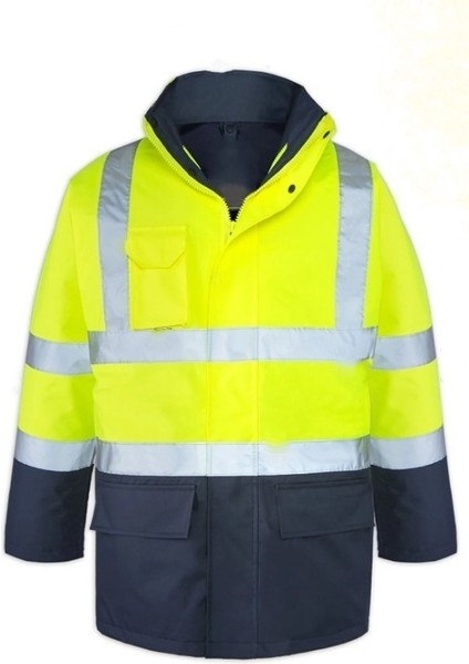 Maxsafety 5+1 Oxford Parka Sarı-Lacivert (Xl Beden)