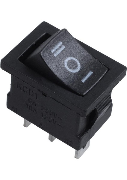 Spdt On-Off-On 3 Pozisyonlu Geçmeli Tekne Rocker Anahtarı Ac 250V/6A 125V/10A (Yurt Dışından)