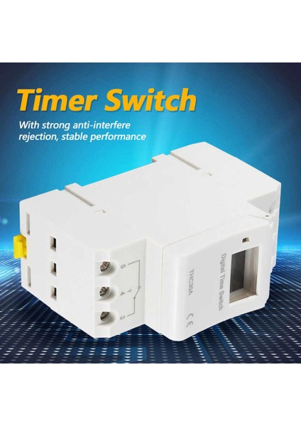 Thc 30A Dijital Zamanlayıcı Anahtarı Programlanabilir Elektronik Zaman Kontrolü 12-220V (Yurt Dışından)