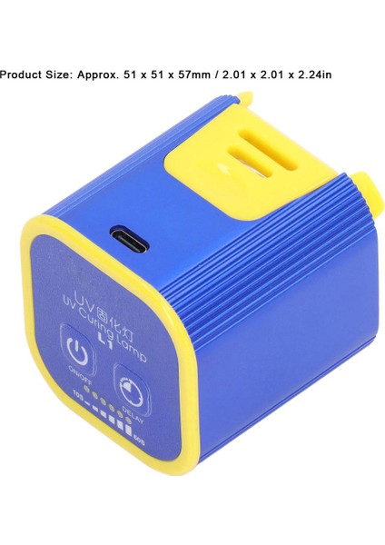 Bakım Için Blacklight, Uv Iyileştirme Işığı Tip C Arayüzü 5-7W (Yurt Dışından)