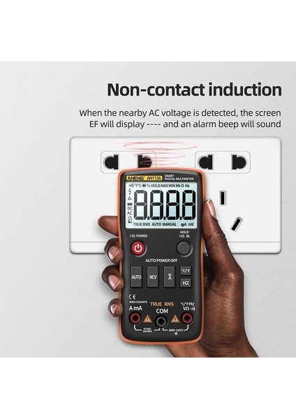 Sıcaklık Test Cihazı ile Dijital Multimetre True Rms LCD Ekran 4000 Sayım Otomatik Değişen Ac/dc Transistör Gerilim Amplifikatörü Ohm Frekans Kapasite Ölçer (Yurt Dışından) modelleri