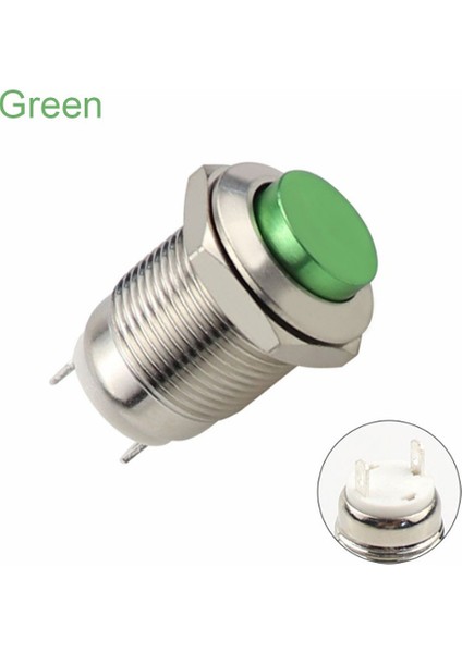 【ayak Kanepe】gotorade Çok Renkli Başlangıç Su Geçirmez 250V Anlık Basmalı Düğme Anahtarı 12MM Metal (Yurt Dışından)