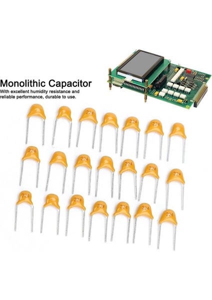 1000 Adet Monolitik Kondansatör 5.08MM 50V 0.22UF %10 Seramik Aksesuar (Yurt Dışından)