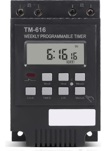 TM616 30A Ac 220V Dijital Zaman Anahtarı Haftalık Programlanabilir Elektronik Zamanlayıcı (Yurt Dışından)