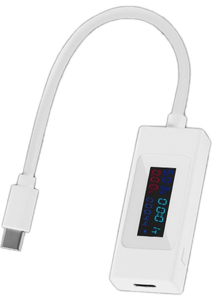 Tipi Gerilim Akım Test Cihazı Dijital Ekran Gerilim Ölçer Beyaz (Yurt Dışından)