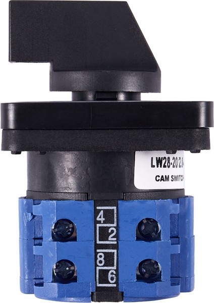 Jdxhlau 2x 8 Terminal 5 Pozisyonlu Master Kontrol Döner Kam Anahtarı 20A Siyah + Mavi (Yurt Dışından) modelleri