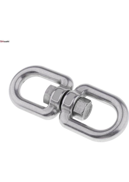 2 Adet Paslanmaz Döner Halka Dayanıklı Çift Uçlu Salıncaklar Için Döner Göz -M8 (Yurt Dışından)