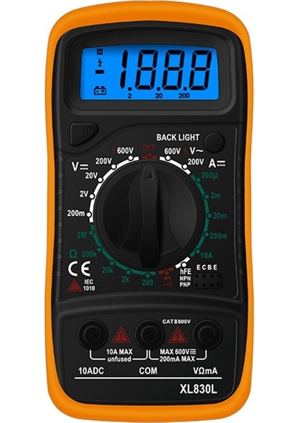 Yeni XL830L Dijital Multimetre 1999 Haneli Dc Gerilim Dc Akım Multimetre Test Cihazı (Yurt Dışından) modelleri