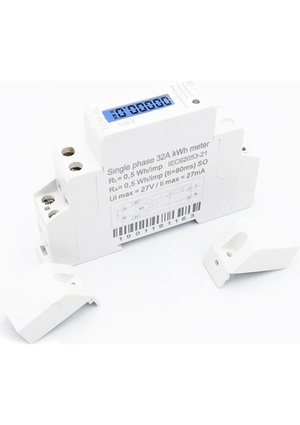 LCD Dijital Tek Fazlı Din Ray Elektrik Güç Tüketimi Enerji Ölçer Kwh (Yurt Dışından) modelleri