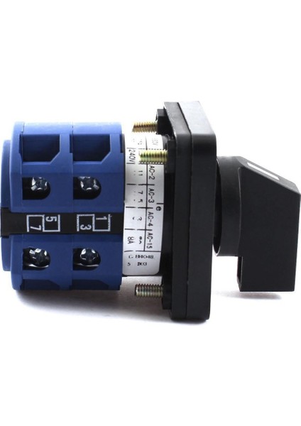 AC660V 25A 2 Kutuplu 3 Pozisyon Sesaat Plastik Döner Enversör Anahtar Biru + Hitam (Yurt Dışından) modelleri