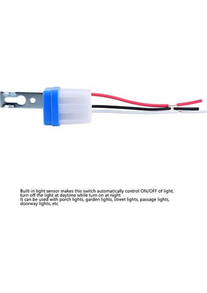 Dış Mekan Işık Kontrol Anahtarı Otomatik Açma/kapama Otomatik Sokak Sensörü Ac 12V/24V/110V/220V 10A (Yurt Dışından) fiyatları