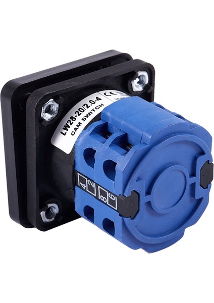 Ncanruı 2x 8 Terminal 5 Pozisyon Ana Kontrol Döner Kam Anahtarı 20A Siyah + Mavi (Yurt Dışından) modelleri