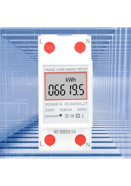 DDS6619-005 Akıllı Tek Fazlı Elektrik Enerjisi Ölçer 2p Din-Ray Gücü 230V (Yurt Dışından) indirimleri