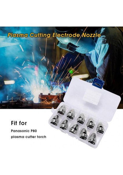 P80 Kesici Torç Elektrot Nozulu Kombinasyon Seti 20 Adet A (Yurt Dışından)