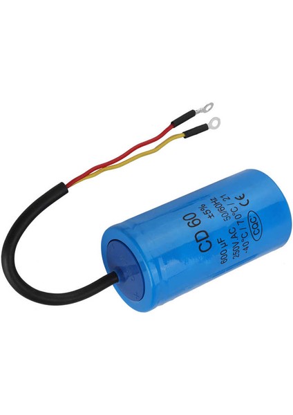Kablo Kurşunlu CD60 Motor Kondansatörü Anti-Hafif Çalışma 50Hz ve 60Hz Tek Fazlı Motorlar Için Küçük Boyutlu (Yurt Dışından) modelleri