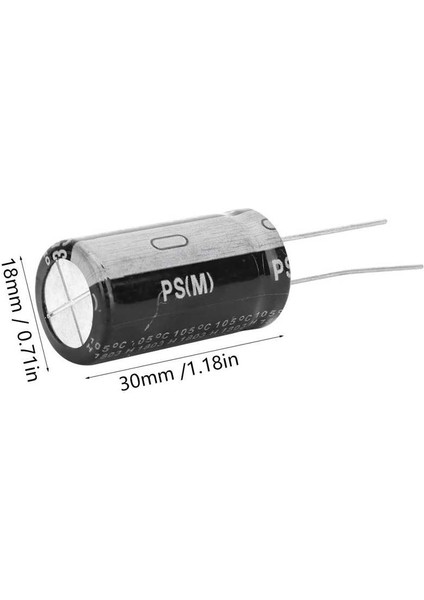 Alüminyum Elektrolitik Kondansatör 10 Adet Siyah 35V 4700ΜF Standart Terminal 18 x 30MM Kullanım Koruması (Yurt Dışından)