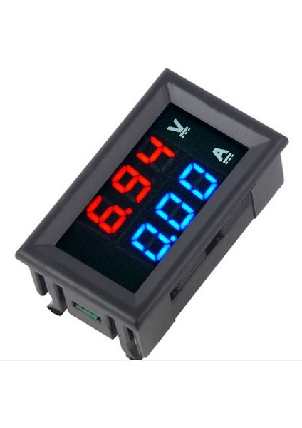 Dijital Gerilim Ölçer DC100V 10A Voltmetre Ampermetre Mavi + Kırmızı LED Amp Çift (Yurt Dışından) indirimleri