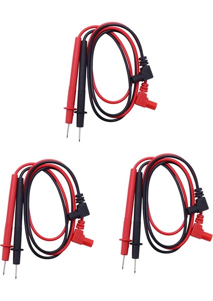 Dijital Multimetre Için 3 Çift 70CM Yedek Kırmızı ve Siyah Test Uçları/probları (Yurt Dışından) modelleri