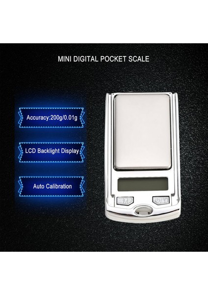 Mini Dijital Cep Terazisi 200G 0.01 Hassas Mutfak Takıları Için G/dwt/ct - Siyah (Yurt Dışından) modelleri